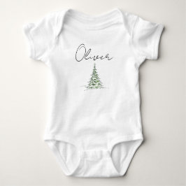 Body Para Bebé Traje de bebé de Navidad con nombre personalizado 