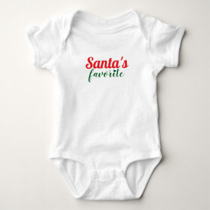 Body Para Bebé Traje de bebé de Navidad favorito de Santa