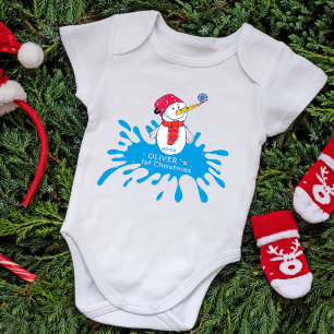 Body Para Bebé Traje de bebé de Navidad para bebé, primer muñeco 