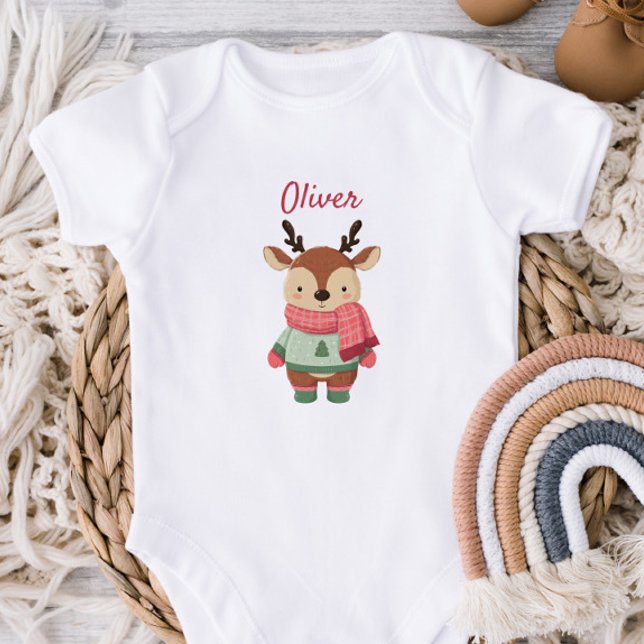 Body Para Bebé Traje de bebé de Navidad personalizado (Subido por el creador)