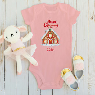 Body Para Bebé Traje de bebé de Navidad personalizado - Nombre y 