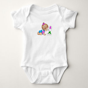 Body Para Bebé Traje de bebé de niña linda y conejo