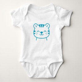 Body Para Bebé Traje de bebé de niño de tigre azul lindo