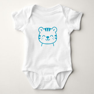 Body Para Bebé Traje de bebé de niño de tigre azul lindo
