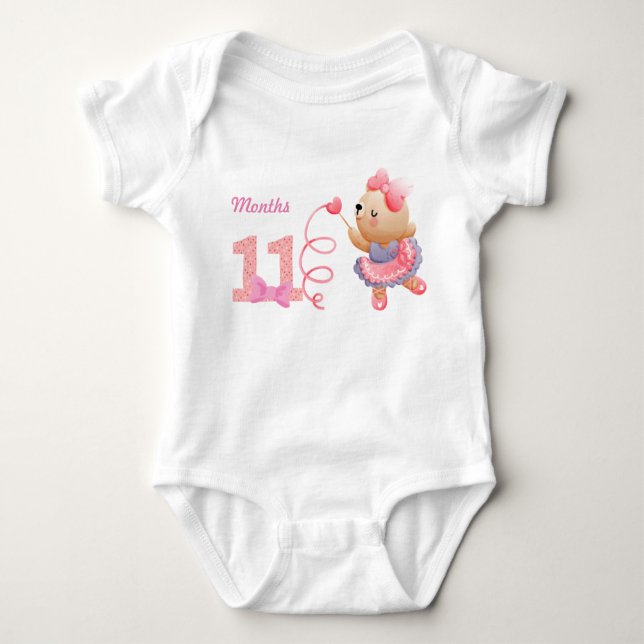 Body Para Bebé Traje de bebé de once meses (Anverso)