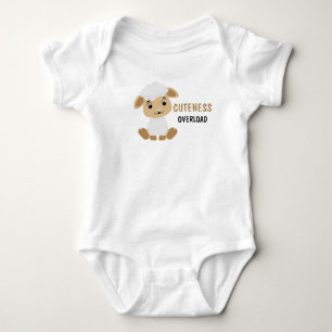 Body Para Bebé Traje de bebé de oveja linda Sobrecarga de ternura