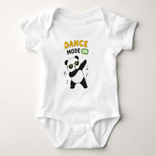 Body Para Bebé Traje de bebé de panda en "Modo Baile" Alterna