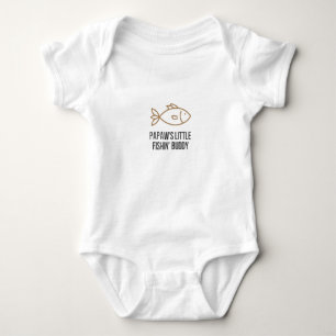 Body Para Bebé Traje de bebé de Papaw's Little Fishin' Buddy
