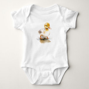 Body Para Bebé Traje de bebé de patito adorable – Granja de patos