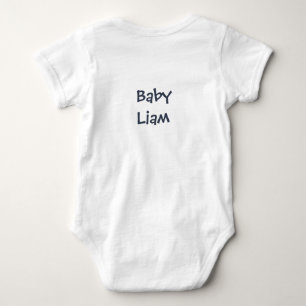 Body Para Bebé Traje de bebé de pingüino de acuarela lindo leyend