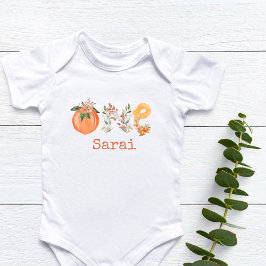 Body Para Bebé Traje de bebé de primer cumpleaños personalizado p