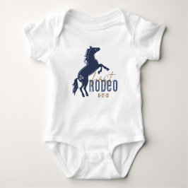 Body Para Bebé Traje de bebé de primer rodeo – Body de bebé azul 