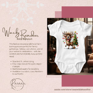 Body Para Bebé Traje de bebé de Reno loco