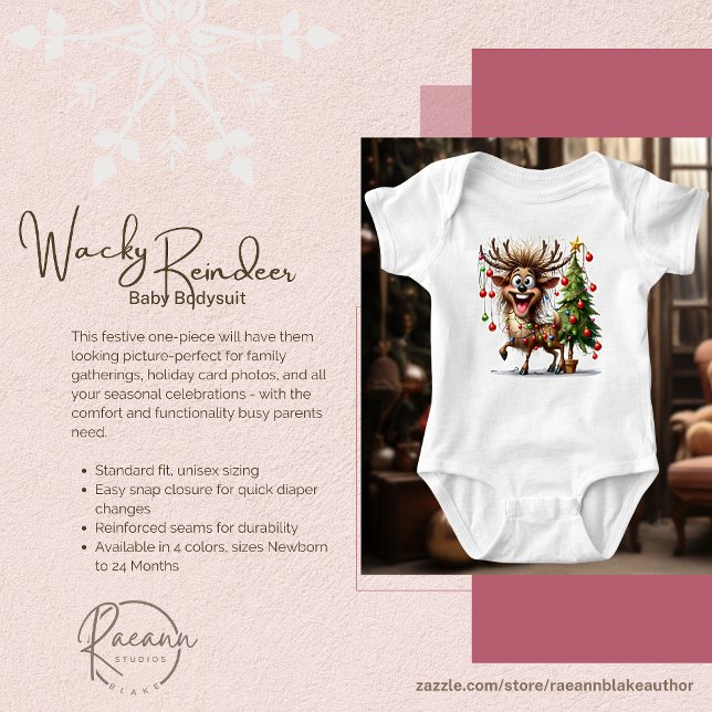 Body Para Bebé Traje de bebé de Reno loco (Subido por el creador)