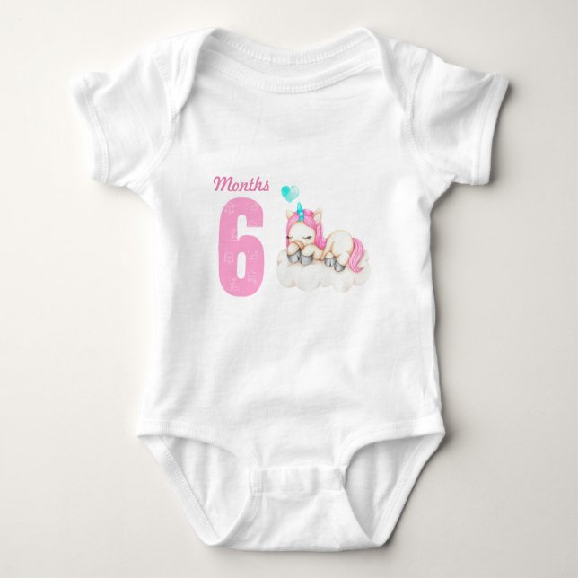 Body Para Bebé Traje de bebé de seis meses (Anverso)