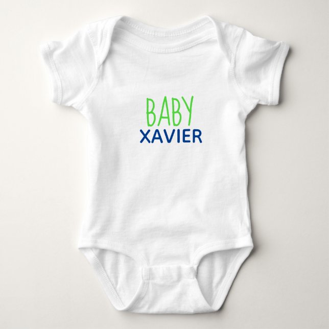 Body Para Bebé Traje de bebé de una pieza PERSONALIZADO (Anverso)