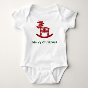 Body Para Bebé Traje de bebé de una pieza Reno Merry Christmas Ba