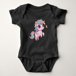 Body Para Bebé Traje de bebé de Unicornio Mágico con Cabello Arco