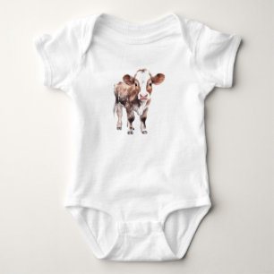 Body Para Bebé Traje de bebé de vaca linda – Adorable bebé de ani