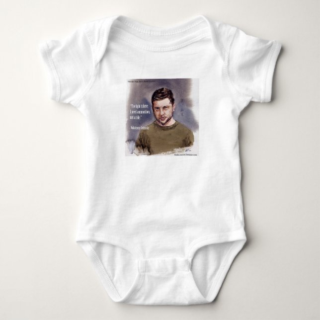 Body Para Bebé Traje de bebé de Zelensky, Volodymir (Anverso)