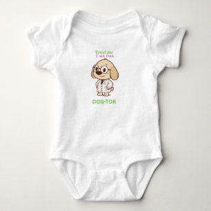 Body Para Bebé Traje de bebé divertido con perro médico lindo