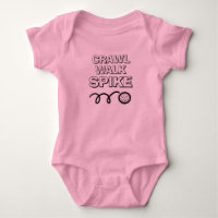 Traje de bebé divertido de voleibol Crawl Walk Spi
