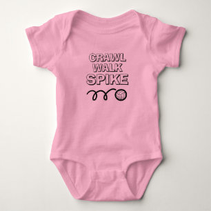 Body Para Bebé Traje de bebé divertido de voleibol Crawl Walk Spi
