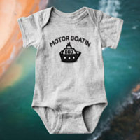 Traje de bebé divertido Motor Boatin’