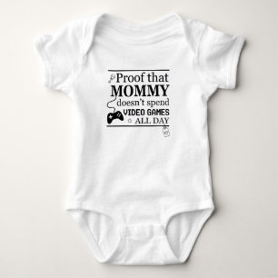 Body Para Bebé Traje de bebé divertido para mamá jugadora - Prueb