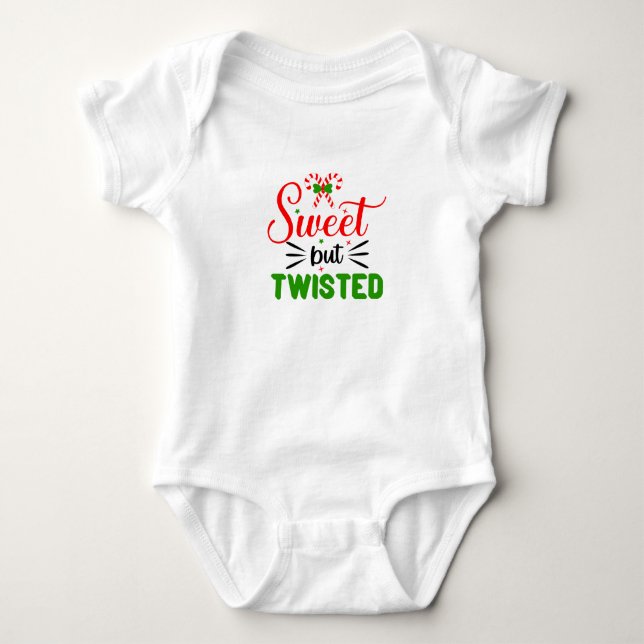 Body Para Bebé Traje de bebé dulce pero retorcido (Anverso)