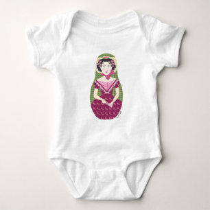 Body Para Bebé Traje de bebé English Rose Matryoshka