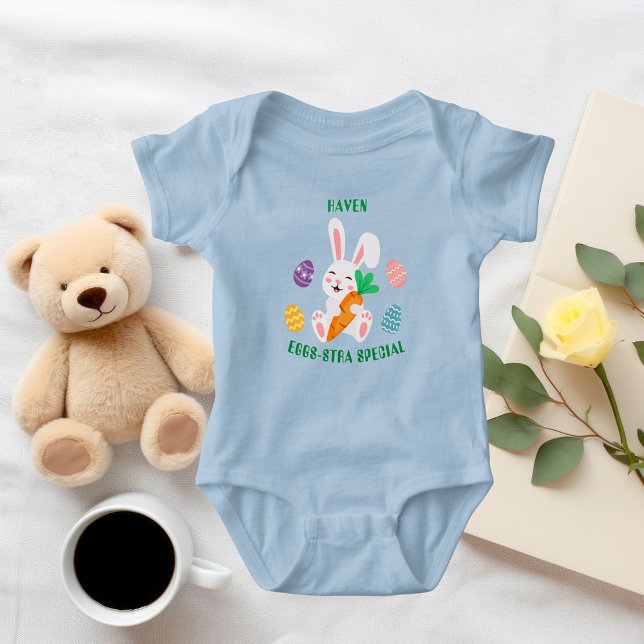 Body Para Bebé Traje de bebé especial de Pascua Eggs-Stra (Subido por el creador)