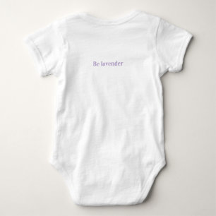 Body Para Bebé Traje de bebé estético con palabra linda de lavand
