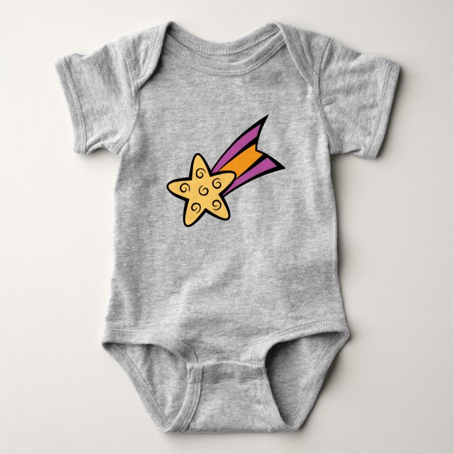 Body Para Bebé Traje de bebé estrella fugaz espacial de sueños (Anverso)