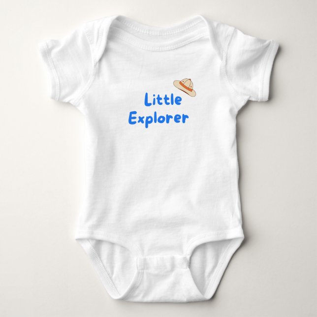 Body Para Bebé Traje de bebé explorador pequeño (Anverso)