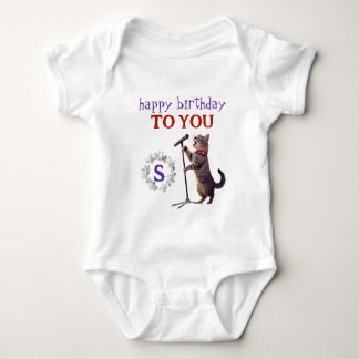 Body Para Bebé Traje de bebé gato de cumpleaños lindo