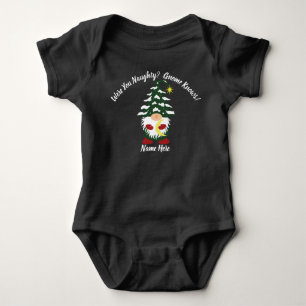 Body Para Bebé Traje de bebé Gnomo árbol de Navidad