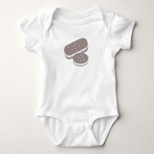 Body Para Bebé Traje de bebé hambriento de comida de sándwich de 