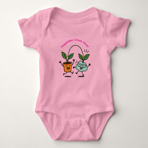 Body Para Bebé Traje de bebé Happy Plants – La felicidad crece aq