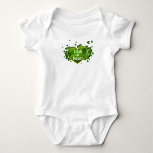 Body Para Bebé Traje de bebé irlandés de corazón para el día de S