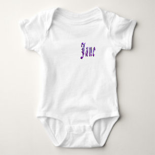 Body Para Bebé Traje de bebé "Jane" floral con nombre