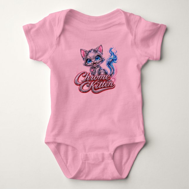 Body Para Bebé Traje de bebé Kitten Chrome (Anverso)