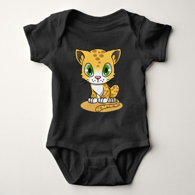 Body Para Bebé Traje de bebé leopardo (Anverso)