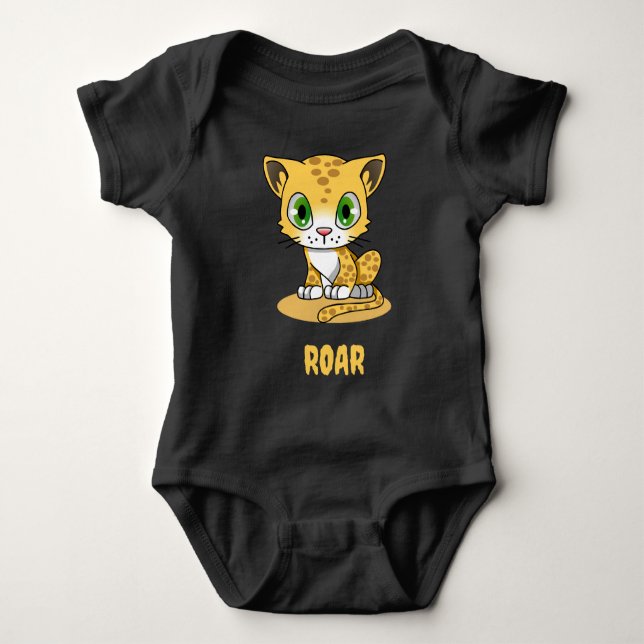 Body Para Bebé Traje de bebé leopardo (Anverso)