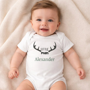 Body Para Bebé Traje de bebé Little Man Deer Antler 