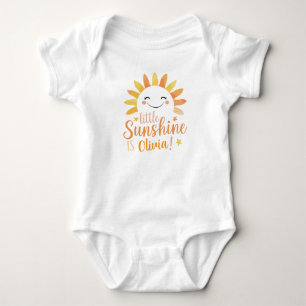 Body Para Bebé Traje de bebé "Little Sunshine" personalizado