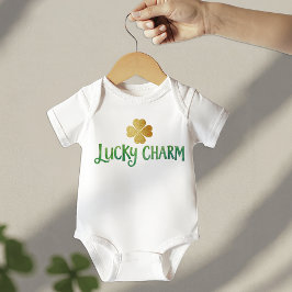 Body Para Bebé Traje de bebé 'Lucky Charm' para el día de San Pat