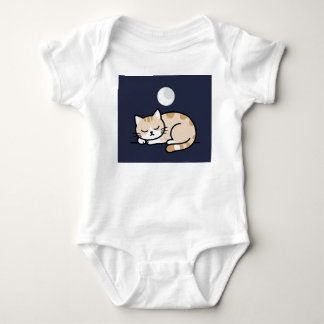 Body Para Bebé Traje de bebé Luna Gatito Dormido Bodysuit
