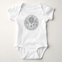 Body Para Bebé Traje de bebé mandala de globo aerostático intrinc