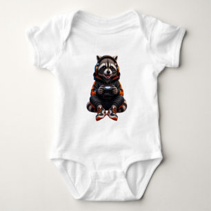Body Para Bebé Traje de bebé mapache de gimnasio lindo – Pequeño 